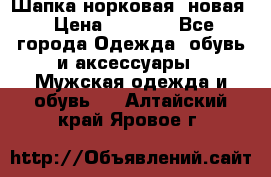 Шапка норковая, новая › Цена ­ 5 000 - Все города Одежда, обувь и аксессуары » Мужская одежда и обувь   . Алтайский край,Яровое г.